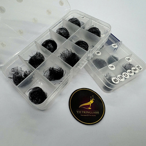 Extensiones de Pestañas Hechas a Mano, Fans Preformados de Visón Sintético, Pestañas de Marca Privada con Base Puntiaguda, Suministros Mixtos para Extensiones de Pestañas - Product Image 5