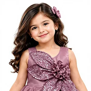 2025 Summer Children Clothing Wholesale Gauze Ruffled Bubble Short Sleeve Top Solid <b>Mesh</b> Casual Breathable Half <b>Skirt</b> 1Pcs - Product Image 2