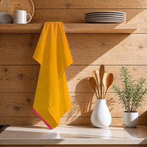 Serviettes de cuisine en coton slub 100% de haute qualité, douces et luxueuses, en provenance d'Inde, au prix de gros - Product Image 1