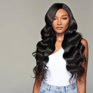 Prix d'usine attractif Perruques Lace Front Wigs Cheveux Humains Soyeux Vague de Corps Super Solf sans Colle Extensions de Cheveux Humains - Product Image 3