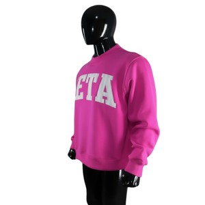 เสื้อสเวตเชิ้ตคอกลมสีแดงเข้ม Zeta ผ้าฝ้าย 100% ทรงปกติ ใส่ได้ทั้งชายและหญิง สไตล์ลำลอง พิมพ์ลายตัวอักษรด้านหน้า - Product Image 2