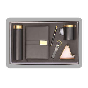 Liviya PU Leather Business <b>Gift</b> Set Personalized Embossed Design-Promotional Novelty Customized Color <b>Gift</b> <b>Box</b> for New Year Back - Product Image 1