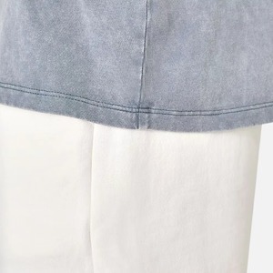 T-shirt délavé à l'acide pour homme, respirant, confortable, décontracté, haute qualité, prix abordable, vente en gros OEM - Product Image 6