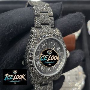 Reloj de Lujo para Mujer ICELook, Acero Inoxidable, Esfera de 40 mm, Cuarzo Analógico, Visualización de Fecha, Cristal de Zafiro, Bisel de 20 mm, Botón de Presión Oculto - Product Image 2