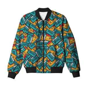 Customizable Men's Stand Varsity Bomber <b>Jacket</b> Regular Waterproof Windproof Winter Coat <b>Sequins</b> High Street Fabric Front - Product Image 6