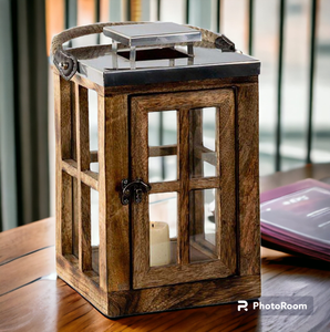 Handmade <b>Glass</b> Candle <b>Lantern</b> with Hanging Handle for Wedding Centerpiece Home Garden Restaurant Outdoor Christmas Decoration - Product Image 2