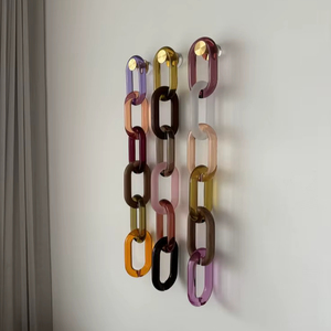 Cadena decorativa de resina para pared, cadena de resina para manualidades, decoración de lujo con cadena de resina - Product Image 1