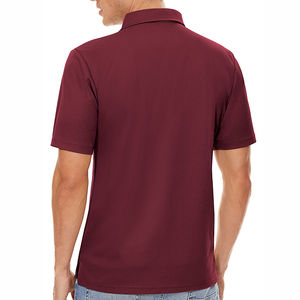 Polos pour hommes en coton, logo personnalisé, manches courtes, haut d'été, impression de marque OEM, décontracté, business, grandes tailles, polos pour hommes - Product Image 3