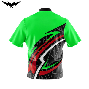 Custom Made Sublimation Short Sleeve High Quality Team <b>Bowling</b> Jerseys Shirts Breathable Polyester Stretch Slim Fit Quick Dry - Product Image 4