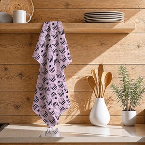 Essuie-mains de cuisine imprimé crème glacée, écologique, séchage rapide, le plus vendu, 100 % coton, pour usage en cuisine - Product Image 1