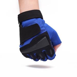 Lawd Sports <b>Half</b> Finger Leather Riding Gloves Hook Loop Closure Unisex Summer Anti-<b>Slip</b> Breathable Grip Palm Protection Outdoor - Product Image 1