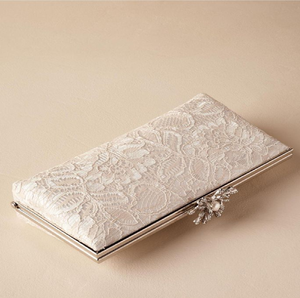 Shimmering seed pearls and crystals adorn this elegant <b>bridal</b> clutch. Available at wholesale prices <b>for</b> your boutique collection - Product Image 2
