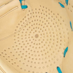WARPRO INDUSTRY <b>Baseball</b> <b>Glove</b> Tan Leather Blue Stitching Full Finger H-Web Design Left-Handed Throw 11.5 Inch Infield Durable - Product Image 5