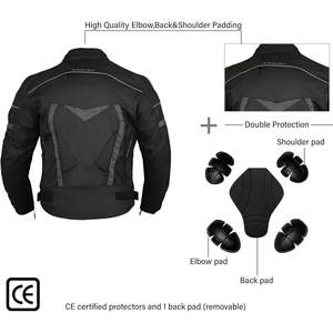 Traje de Motocicleta para Hombre Bacca Moto, Chaqueta y Pantalón de Cordura, Homologado por la CE, Protección para Motociclistas, Impermeable, Transpirable, para Carreras - Product Image 5