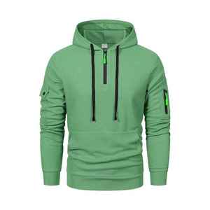 Sudadera con Cierre de Cremallera 2026 para Hombre y Mujer, Cálida para Invierno, Manga Larga, Color Sólido, 100% Algodón, Servicio OEM - Product Image 3