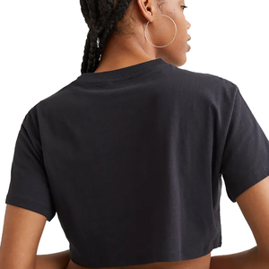 Camisetas Cortas de Manga Corta para Mujer, Modernas, de Algodón, Ajustadas, Básicas, con Cuello Redondo - Product Image 2