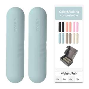 Adjustable Ankle Wrist <b>Weight</b> Yoga Pilates Workouts Gym Equipment Dumbbell Power Ring Fitness Set Eco-friendly Durable Silicone - Product Image 2