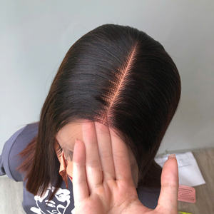 14 Inches Ombre <b>Brown</b> Color <b>Wig</b> Real Human Hair| Super Double Drawn Vietnamese Human Hair - Product Image 2