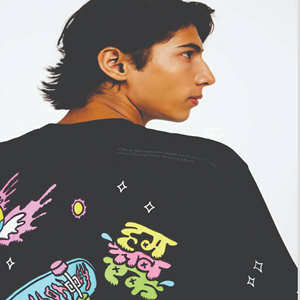 Camiseta de Manga Corta Negra para Hombre Dream Monkey, Cuello Redondo, Corte Regular, Logotipo Estampado en la Parte Delantera, Jersey Informal de Algodón Transpirable - Product Image 6