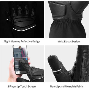 Guantes de Motocicleta de Cuero para Hombre, Estilo Retro, Motocross, Cuero de Alta Calidad para Adultos, Guantes para Moto - Product Image 6