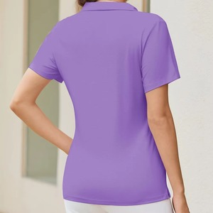 Custom Slim Fit <b>Women</b> <b>Polo</b> <b>Shirt</b> Cotton Short Sleeve Turn Down Collar Breathable Golf Tennis Work Casual Sportwear Apparel - Product Image 4