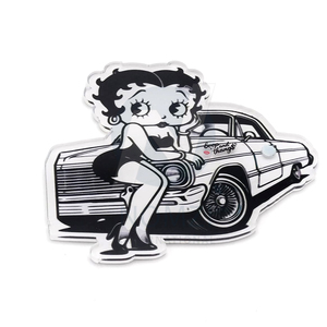 Latest Custom Logo <b>Cute</b> Betty Boop <b>Dolls</b> Girl Acrylic Glass Eyelash Extension Holder Trays Beauty Tool Durable - Product Image 2