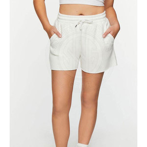 Shorts de survêtement pour femmes de style moderne, en coton molletonné, confortables et amples, pour l'été, style décontracté, vente en ligne - Product Image 4
