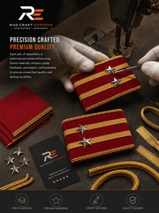 Epaulettes de hombro de primera calidad que ofrecen una excelente artesanía, un fijado seguro y un acabado uniforme profesional. - Product Image 5