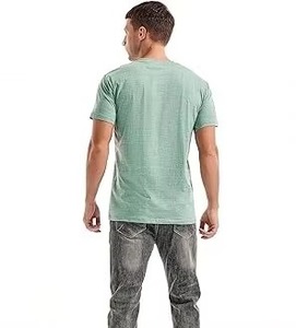 Nueva Camiseta de Hombre de Talla Grande, Estilo Moderno, Informal de Negocios, Diseño Liso, Térmica, de Manga Corta, Transpirable, 100% Algodón Canvas - Product Image 2