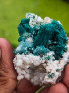 Natural Marshy Green Stilbite Heulandite <b>Cluster</b> High Grade Mineral Specimen Raw <b>Crystal</b> Healing Stone Himachal Feng Shui - Product Image 1