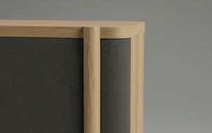 Aparador Moderno de Roble Macizo con 2 Puertas y Puertas de MDF, Almacenamiento Ecológico para Sala de Estar - Product Image 5