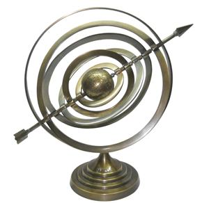 Globe métallique Vintage à collectionner support en bois Antique victorien chic décor de bureau en laiton Style Unique carte du monde Globe meilleure vente - Product Image 3