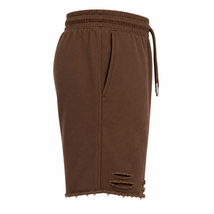 French Terry cotton <b>Shorts</b> Sports <b>Men</b> Custom Logo Outdoor Jogging <b>Shorts</b> High Quality Street Style distressed bottom <b>mens</b> <b>shorts</b> - Product Image 4
