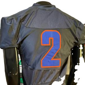 Maillot de football américain brodé grande taille respirant extensible sublimation pantalon rembourré manches usine réelle photo réelle - Product Image 1