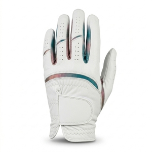 Gant de golf en cuir Cabretta personnalisé, main gauche, fentes pour les doigts, cuir de qualité supérieure, fabricant direct OEM ODM - Product Image 1
