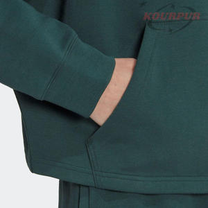 Sudadera con Capucha para Mujer, Color Sólido, Logotipo Frontal, 100% Algodón Tejido, Ropa Casual de Otoño, Color Sólido y Personalizable - Product Image 5
