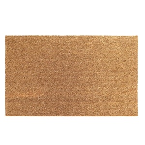 Tapis de porte en fibre de coco naturelle 40 x 70 cm avec support en PVC, design uni, antidérapant, écologique, pour entrée de maison - Product Image 3