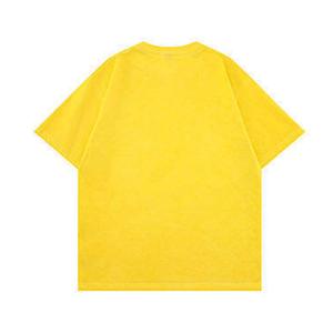 T-shirt Homme Oversize Col Rond Manches Courtes Épaules Tombantes Personnalisé Confortable Entraînement Décontracté Écologique 100% Coton Délavé à l'Acide 220g - Product Image 4