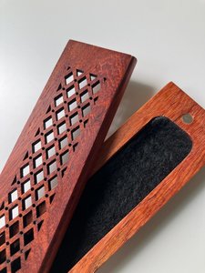 Brûleur d'encens en bois pour la décoration intérieure, brûleur de Bakhoor arabe de luxe en métal et bois, porte-encens parfumé - Product Image 6