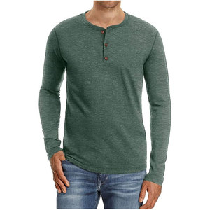 เสื้อเชิ้ตแขนยาวผู้ชาย Henley รุ่นบางเบา สวมใส่สบาย คอกลม ทรงเข้ารูป ผลิตโดย HAIDIIII SPORTS 2027 - Product Image 3