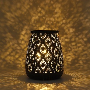 High Quality Hexagon Metal Moroccan <b>Lantern</b> Black Bronze <b>Silver</b> for Home Decoration Durable Indoor Outdoor Use - Product Image 5