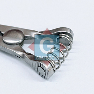 Pinza Glover de Acero Inoxidable, Recta, Mandíbulas de 7 cm, 4 cm de Apertura, con Tornillo de Ajuste de Resorte, Instrumento Quirúrgico - Product Image 5