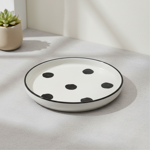 Disque en grès de qualité supérieure 3460897-15, 6 pouces, décoration cercle noir - Product Image 1