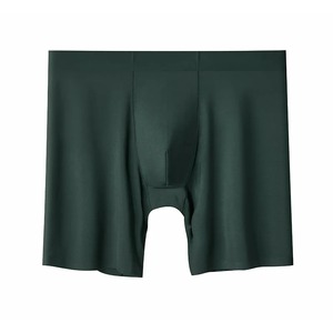 Boxers mi-longs pour hommes, sous-vêtements masculins sans couture, respirants, avec poche U, jambes longues, sexy, caleçons pour homme - Product Image 2