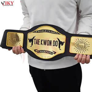 Ceintures de championnat de Taekwondo personnalisées plaquées or pour arts martiaux, boxe et combats, vente en gros à prix direct usine - Product Image 5
