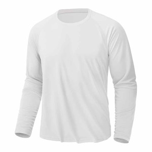 T-shirts de sport décontractés à manches longues, anti-UV, 100 % polyester, séchage rapide - Product Image 6