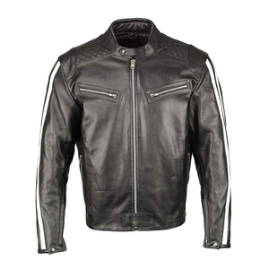 Men's <b>Jacket</b> Winter Slim Fit Casual Biker Cow Skin Stand Collar Thin <b>Canvas</b> Material Waterproof Windbreaker Men Leather <b>Jacket</b> - Product Image 1