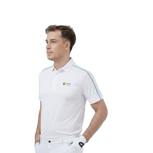 Camiseta de Golf para Hombre con Estampado por Sublimación, Tejido de Punto, Secado Rápido, Micro Transpirable, Antiolor, Ajuste Deportivo, Pedido al por Mayor, OEM/ODM, MOQ Bajo, Listo para Enviar - Product Image 1
