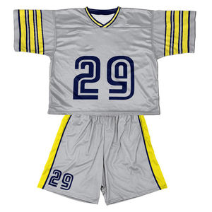 Conjunto de Camiseta y Pantalones Cortos de Lacrosse Rojos Transpirables, Uniforme de Entrenamiento de Malla para Atletas - Product Image 3