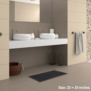 Tappetino Antifatica Industriale per Cucina con Drenaggio 60*90cm, Antiscivolo in Gomma Esagonale Multifunzionale per Bar e Cucina, Spedizione Gratuita - Product Image 2